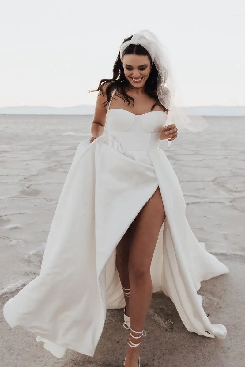 2023 Outdoor Wedding Gowns with Double Straps