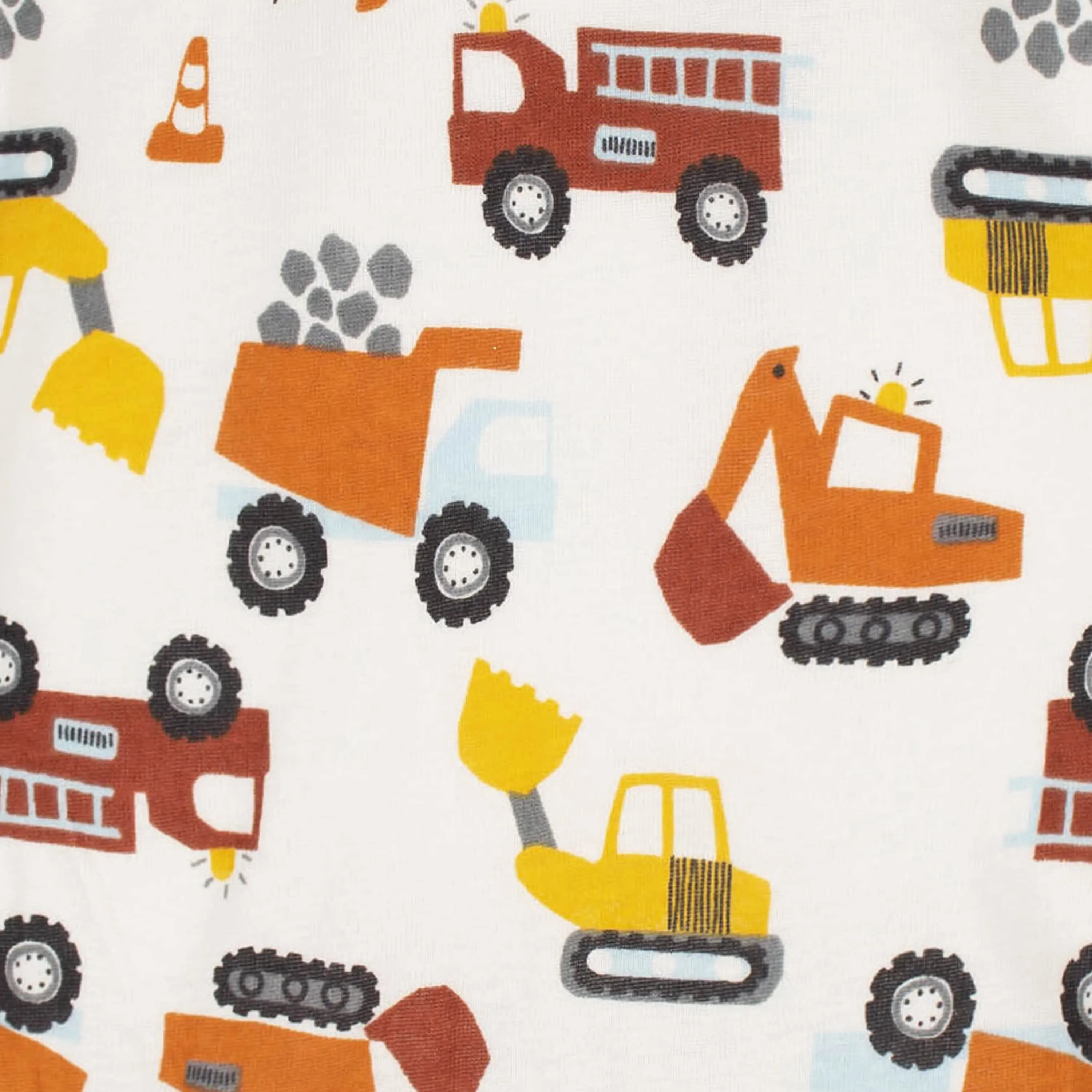 4-Pack Baby Boys Transportation Zone Gowns