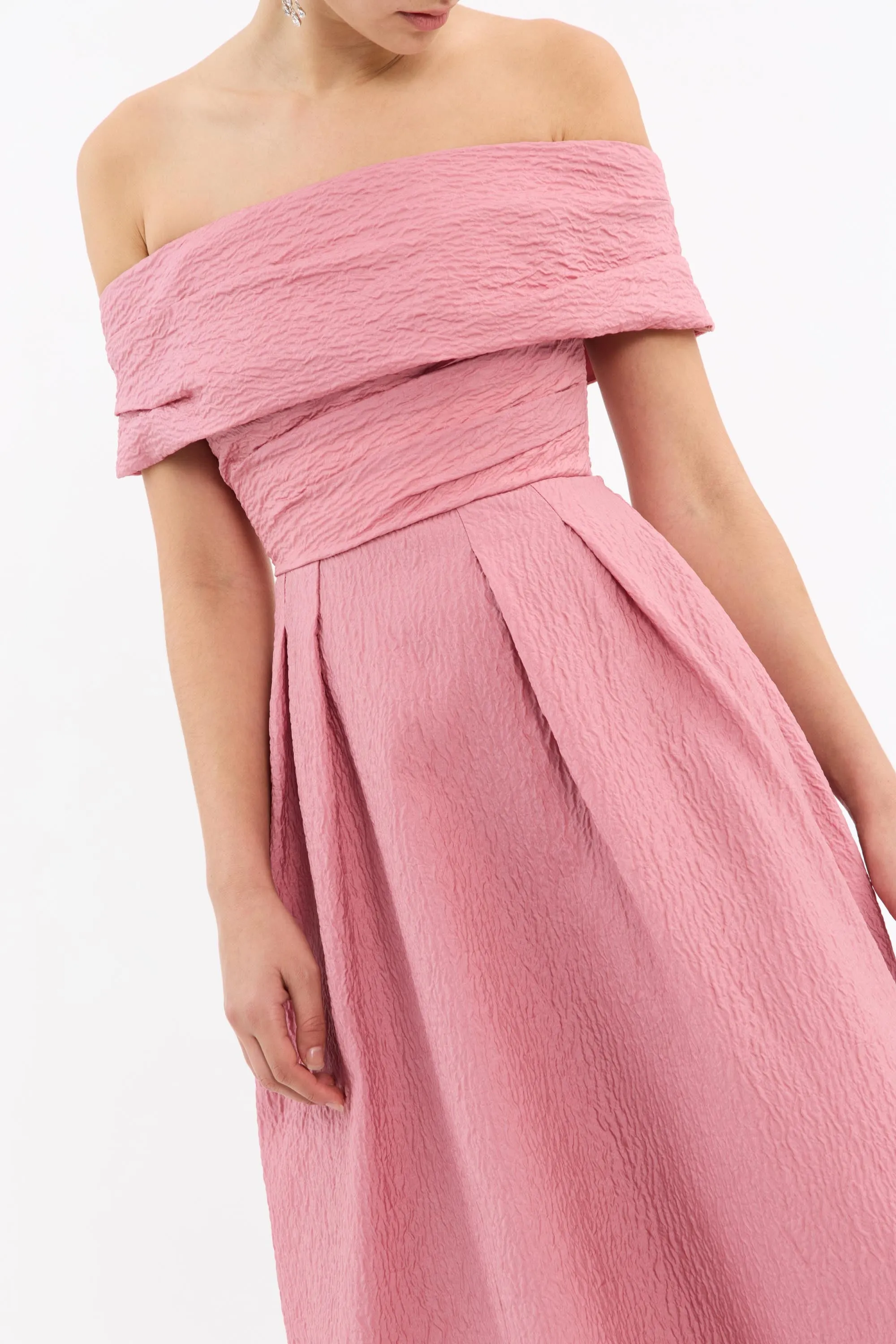 Adalyn Off The Shoulder Midi Dress