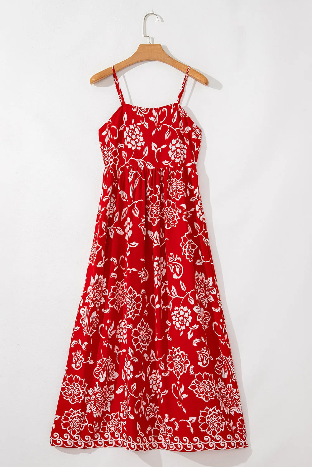 Amelia,  Spaghetti Strap Empire Waist Maxi Dress