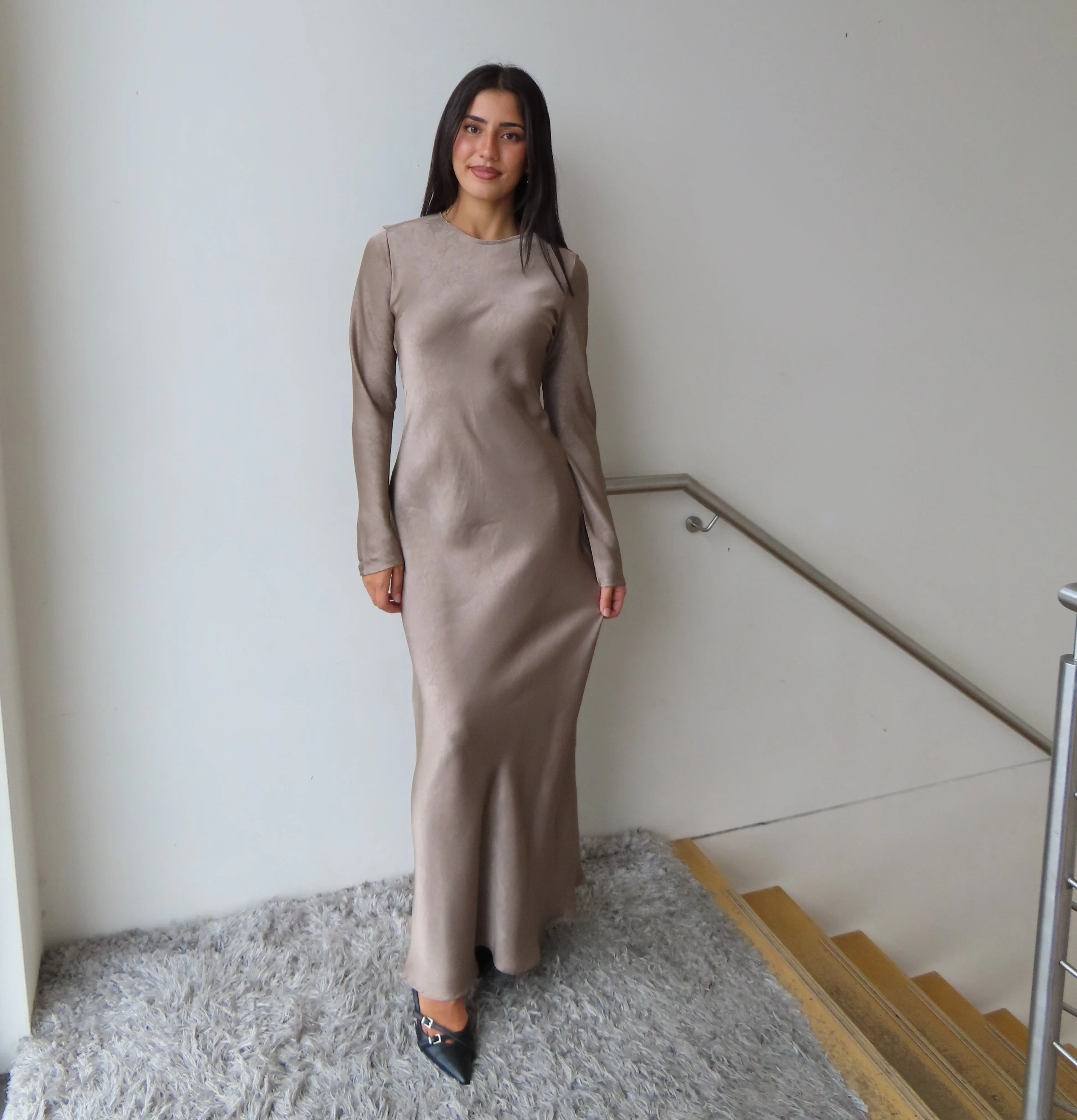 Amina Satin Dress