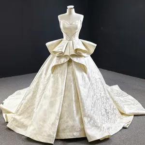 Annie's Off Shoulder Luxury Appliqué Ball Gown Evening Dress