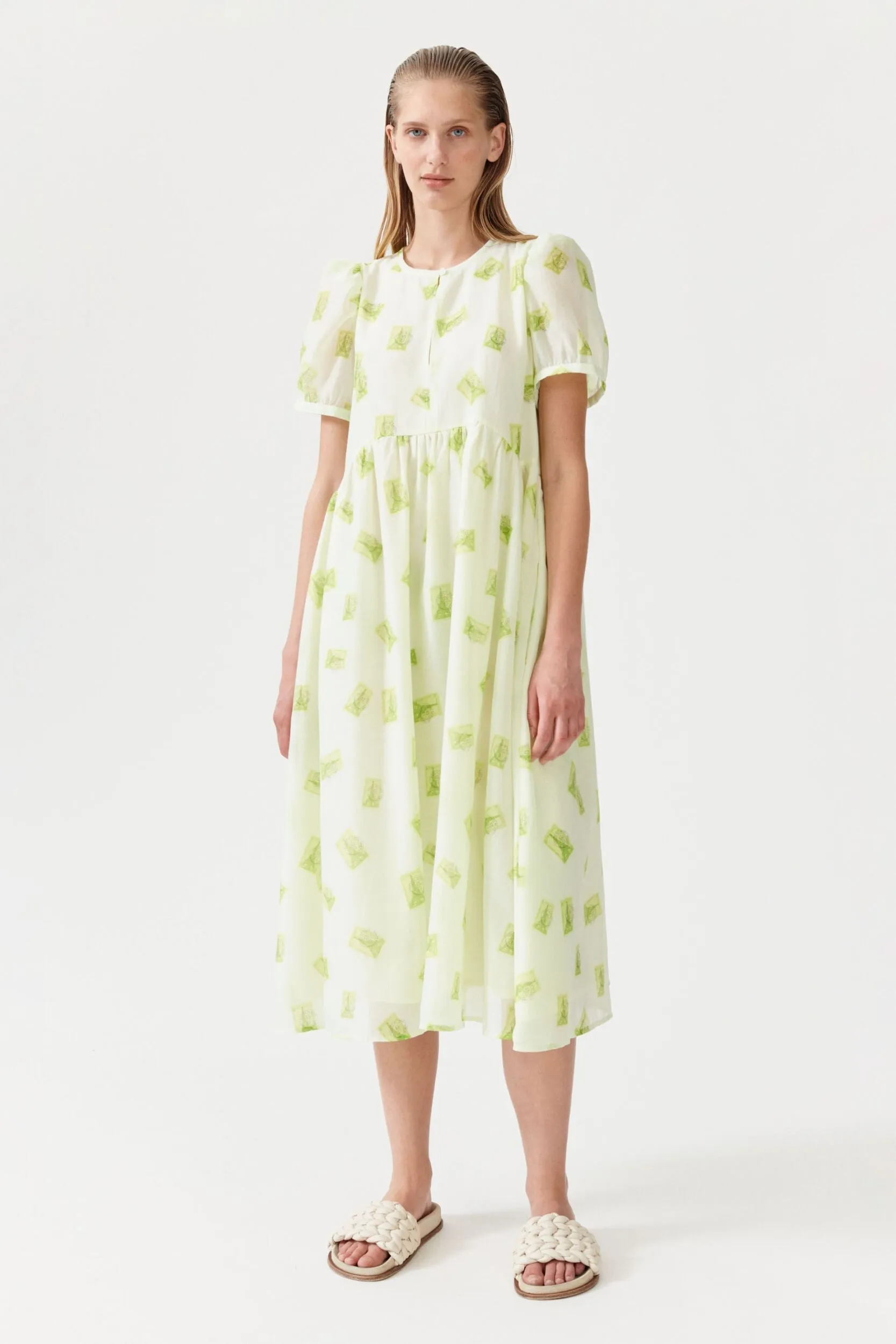 Artemis Dress - Green Postage