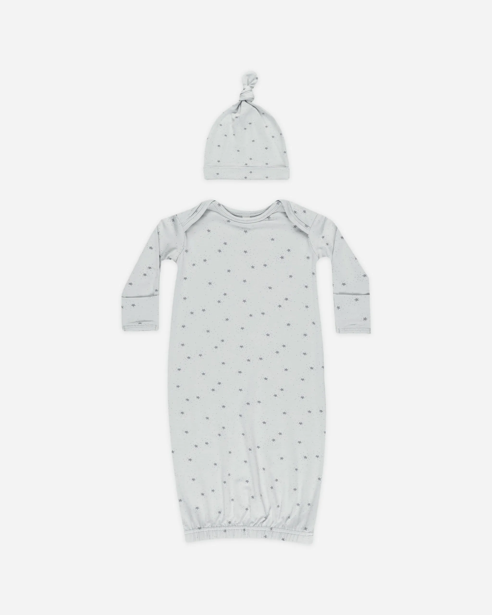 Bamboo Baby Gown   Hat Set || Twinkle