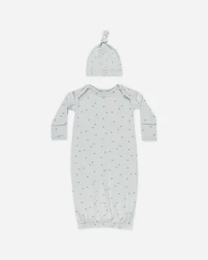 Bamboo Baby Gown   Hat Set || Twinkle