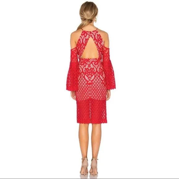 Bardot Mila Lace Midi Dress