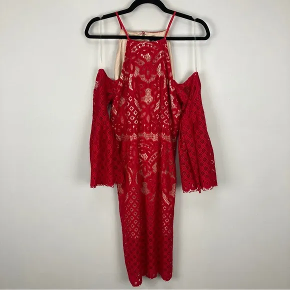 Bardot Mila Lace Midi Dress