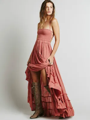 Beach Dress, Bohemian, Chic Backless Long Maxi Dress