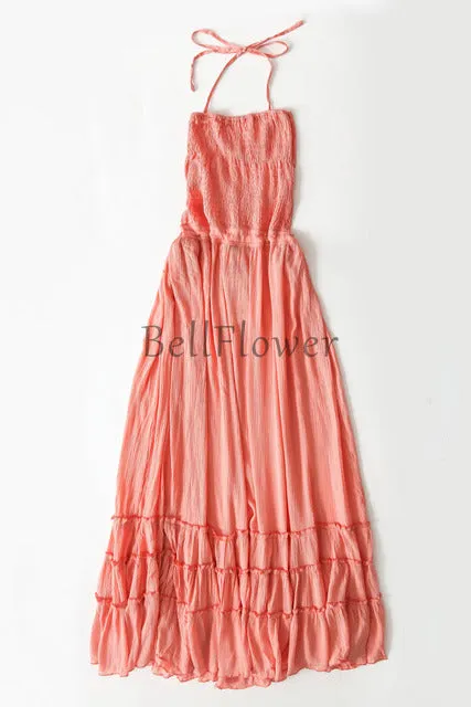 Beach Dress, Bohemian, Chic Backless Long Maxi Dress