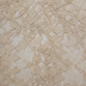 Beige Lace Flower Fabric