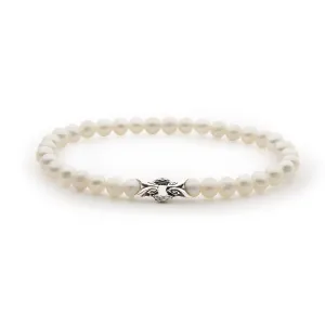 Bond Bracelet - Sterling Silver   Pearl