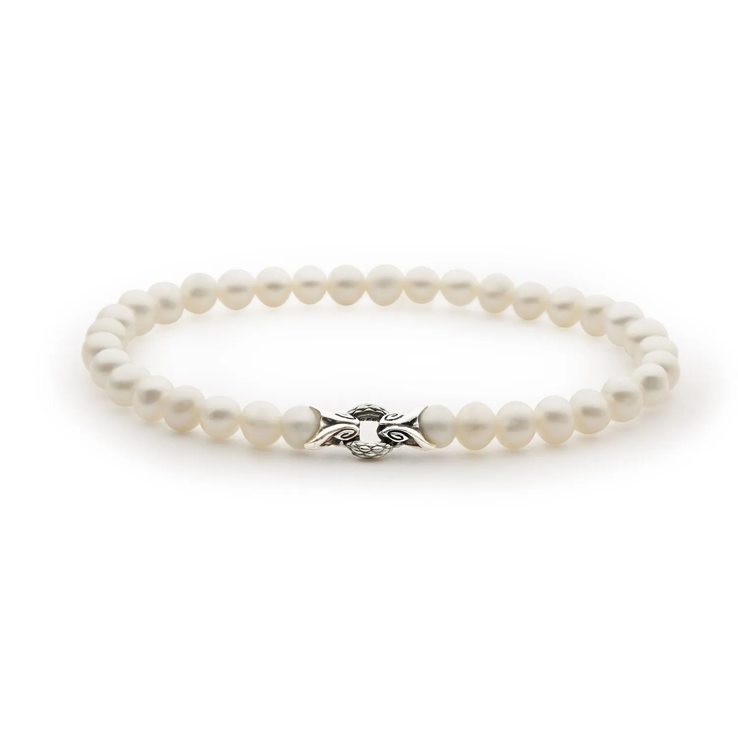Bond Bracelet - Sterling Silver   Pearl