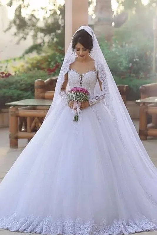 Brazilian Style White Tulle Wedding Gown 2020 vestido de casamento