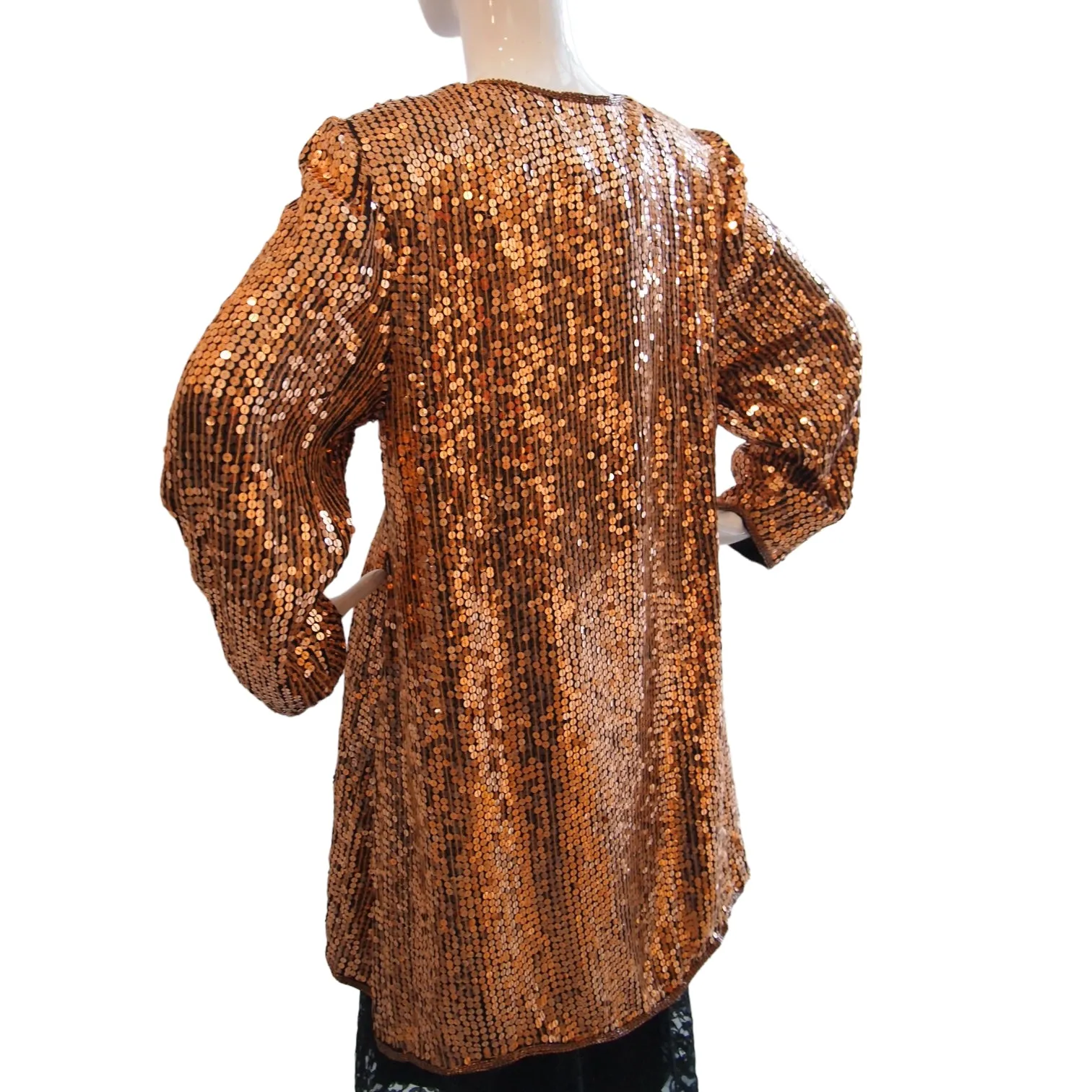 Bronze Fashionista Sequinned  Cocktail Jacket