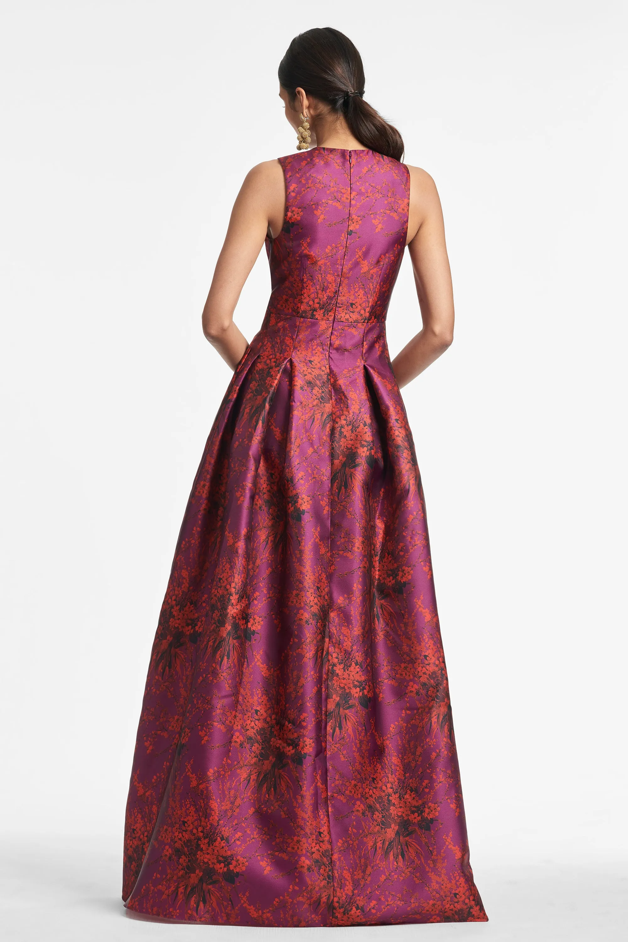 Brooke Gown - Raspberry Bouquet Multi