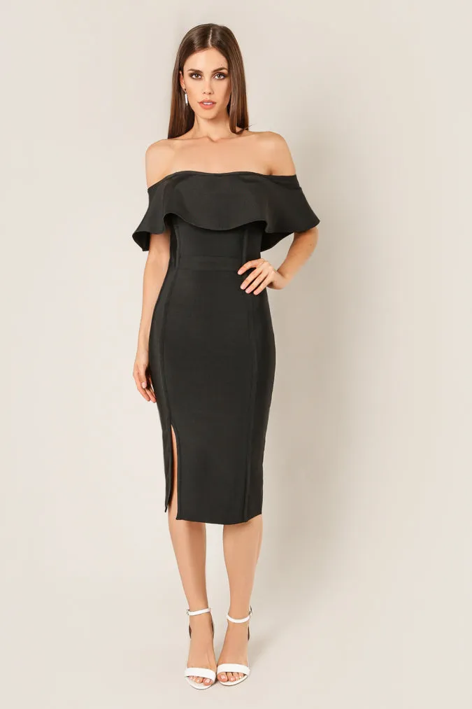 Cameron Off Shoulder Bandage Dress