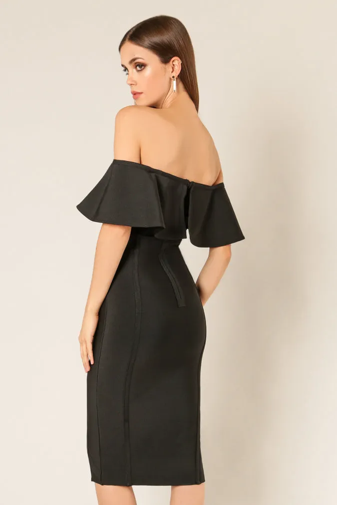 Cameron Off Shoulder Bandage Dress