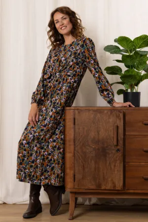 Celia Floral Print Midi Dress