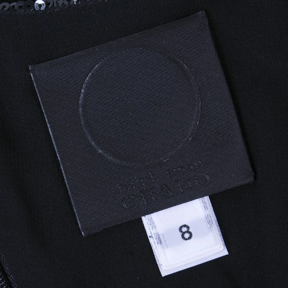 CHADO RALPH RUCCI Black Cashmere & Sequin Dress