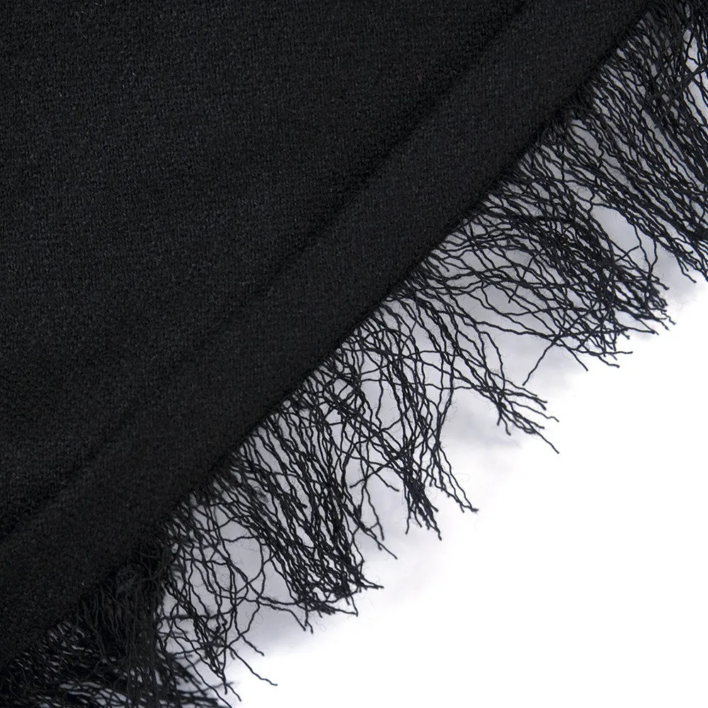 CHADO RALPH RUCCI Black Cashmere & Sequin Dress