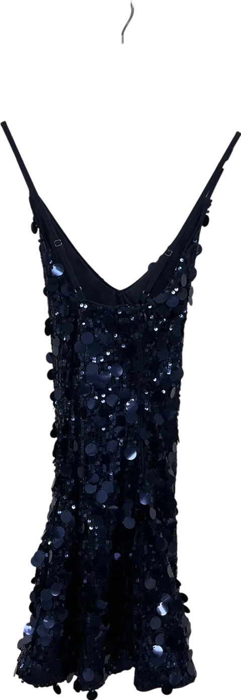 Cider Blue Sequin Mini Dress UK XXS