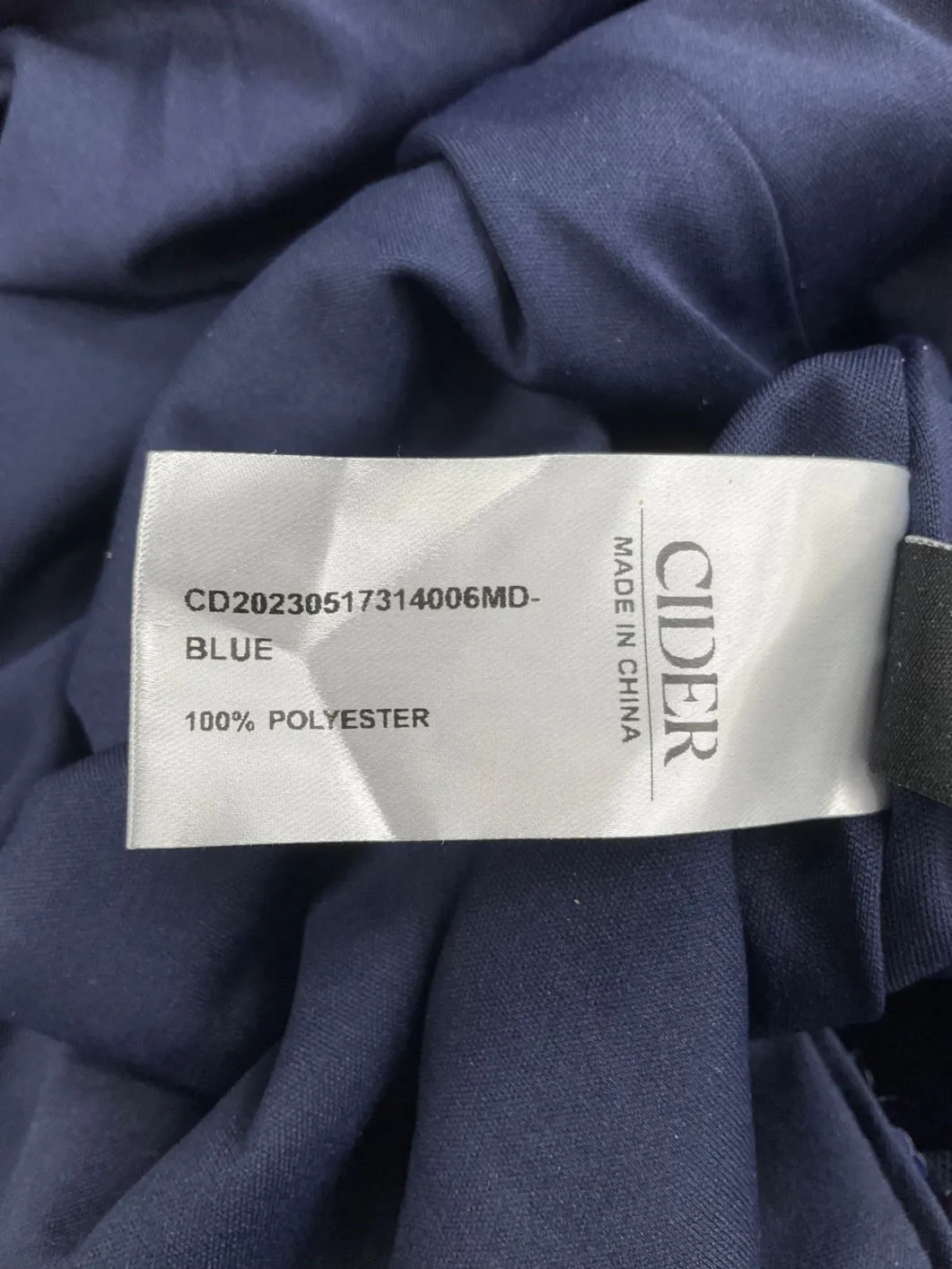 Cider Blue Sequin Mini Dress UK XXS