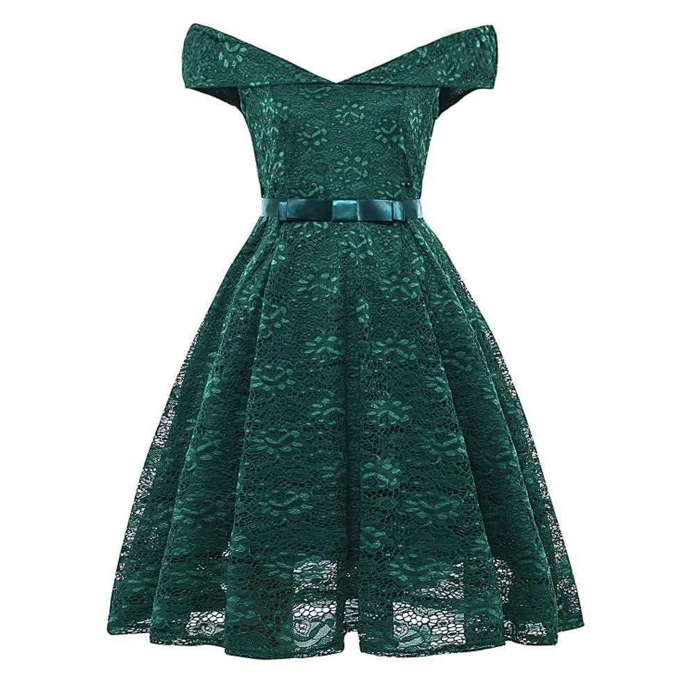 Cold Shoulder Full Lace Dress