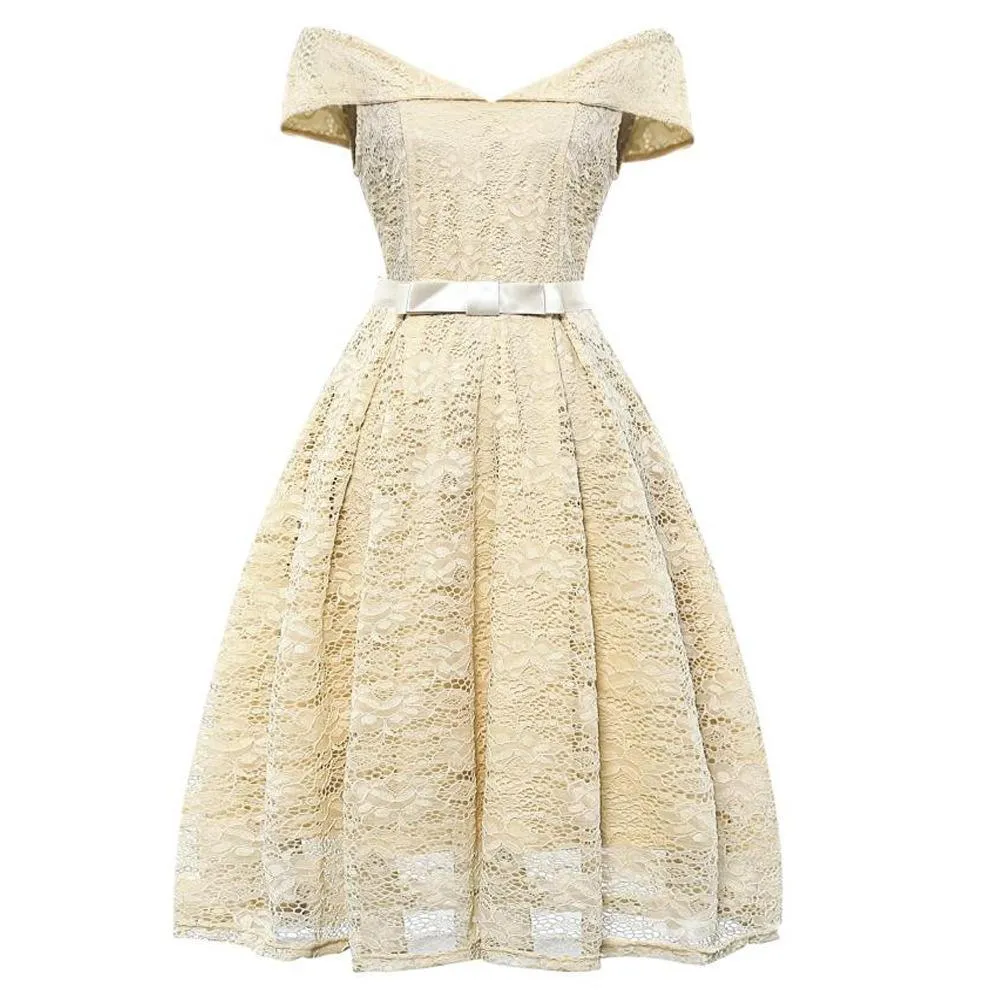 Cold Shoulder Full Lace Dress