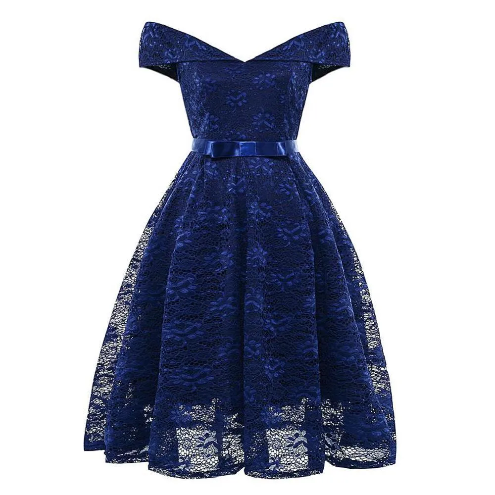 Cold Shoulder Full Lace Dress