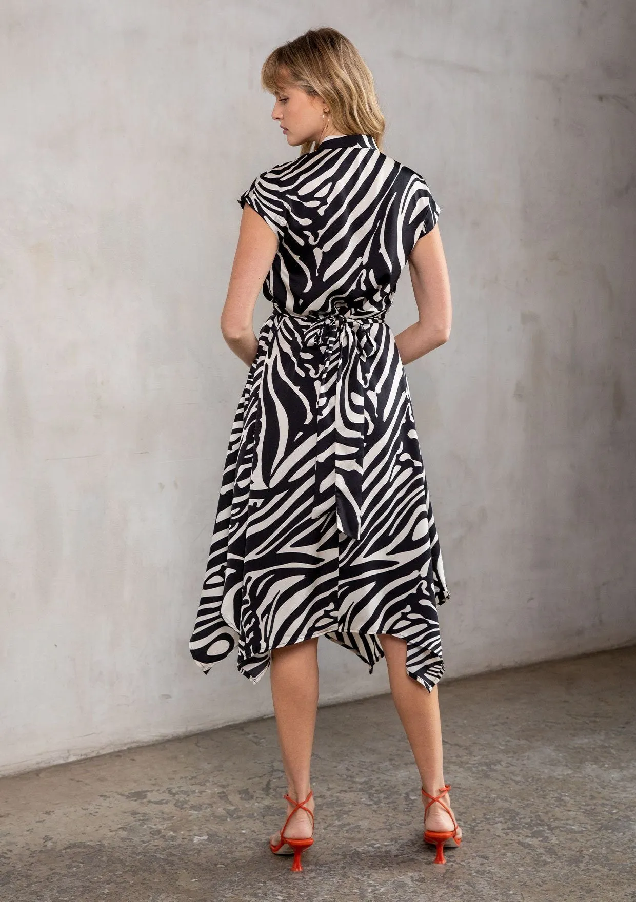 Colette Zebra Midi Dress