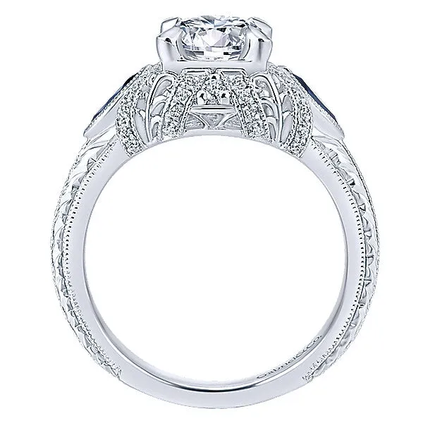 Copy of 14k White Gold Empire Semi-Mount Engagement Ring
