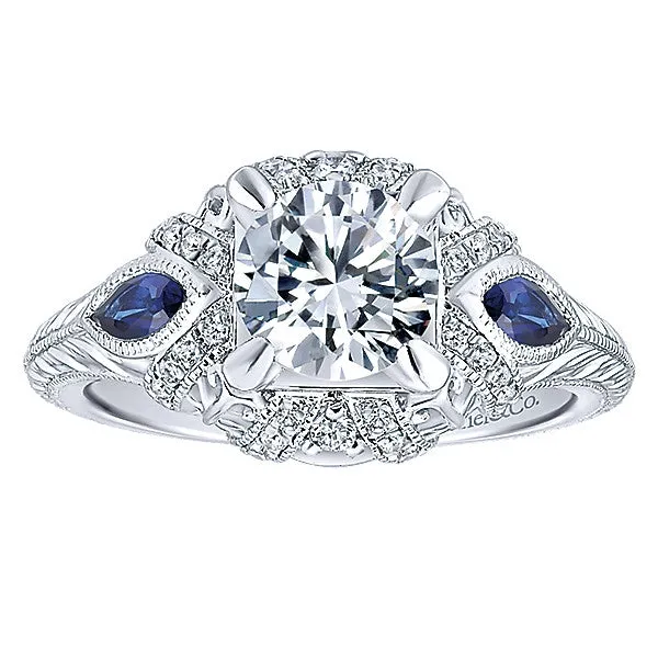 Copy of 14k White Gold Empire Semi-Mount Engagement Ring