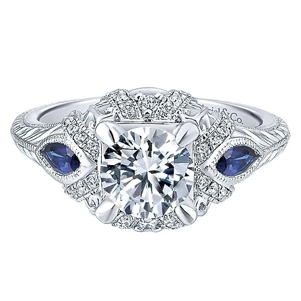 Copy of 14k White Gold Empire Semi-Mount Engagement Ring