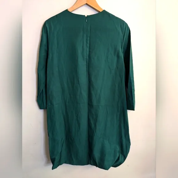 COS Green Balloon Hem Dress Size 8