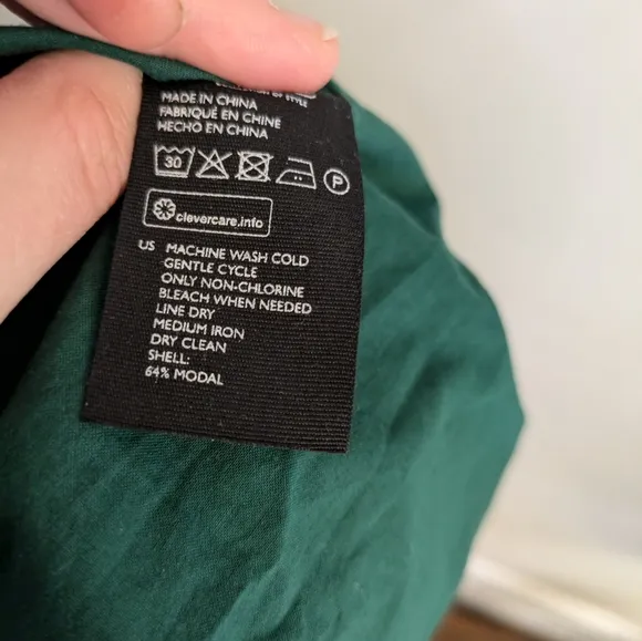 COS Green Balloon Hem Dress Size 8
