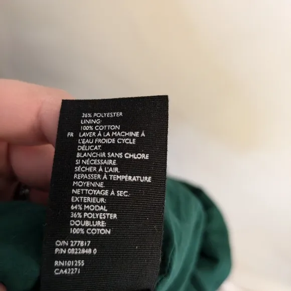 COS Green Balloon Hem Dress Size 8