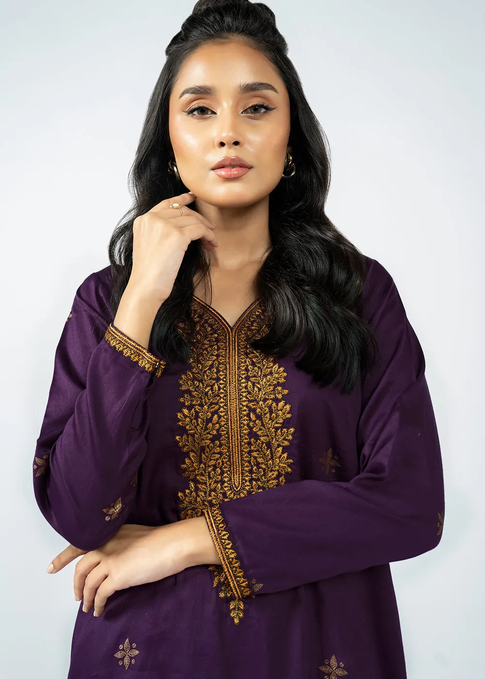 Cotton Satin Kurti