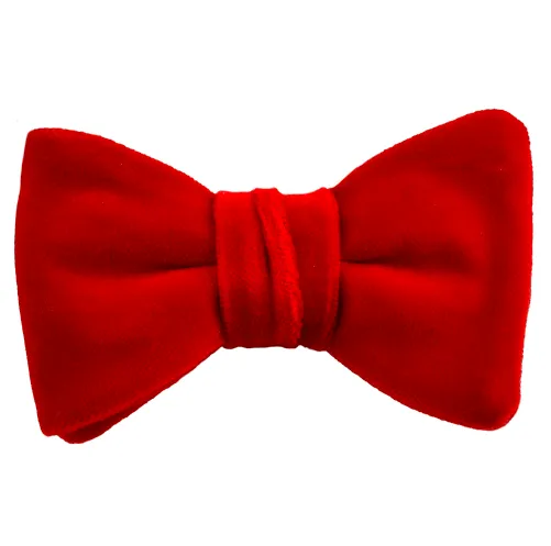 Cotton Velour Bowtie - Solid Velvet