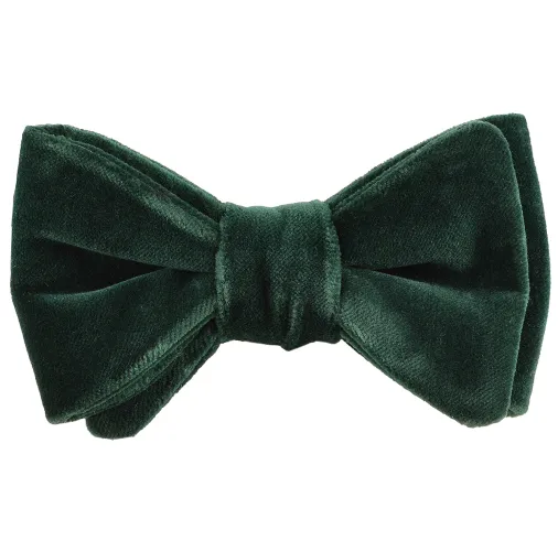 Cotton Velour Bowtie - Solid Velvet