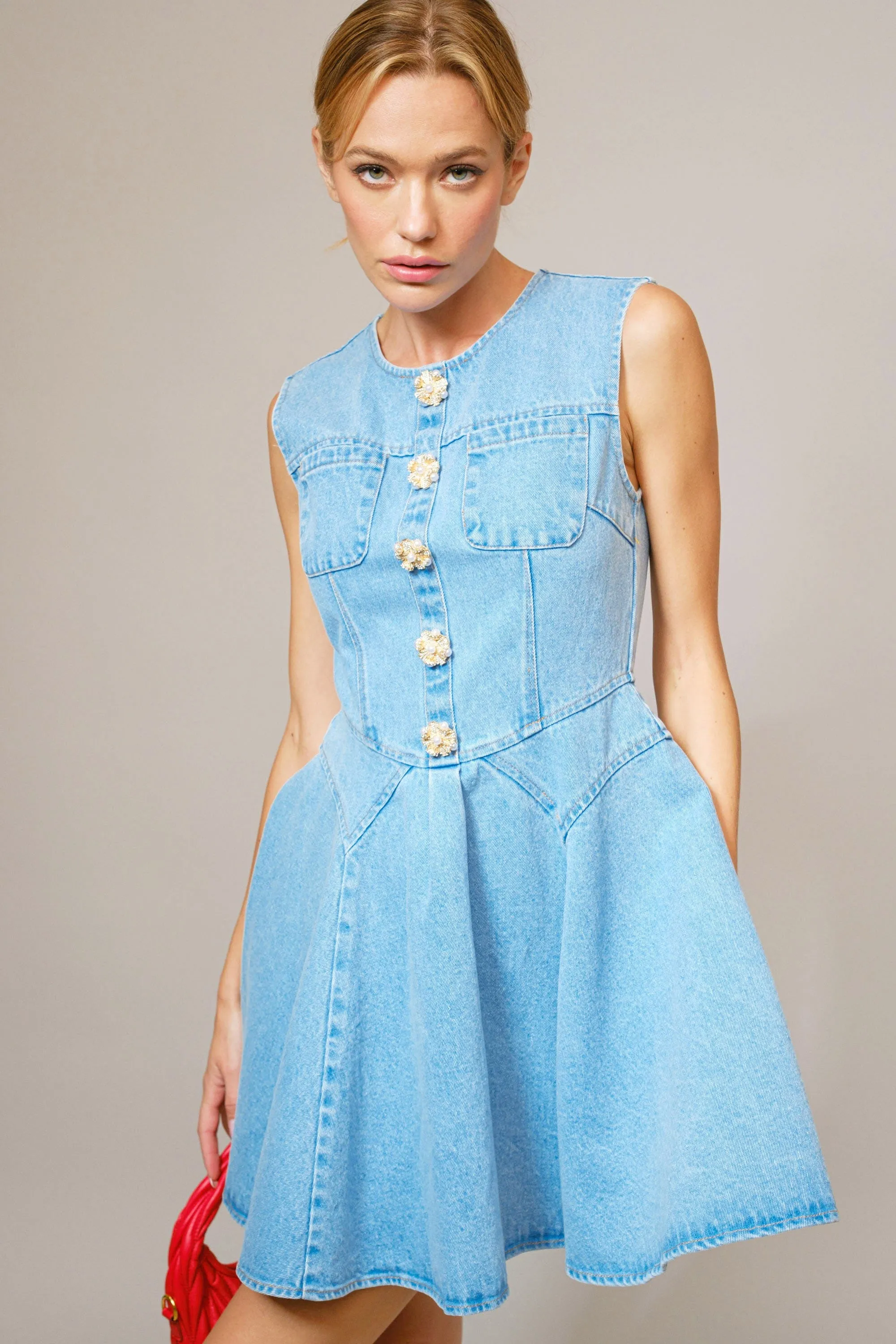 DAKOTA DENIM MINI DRESS