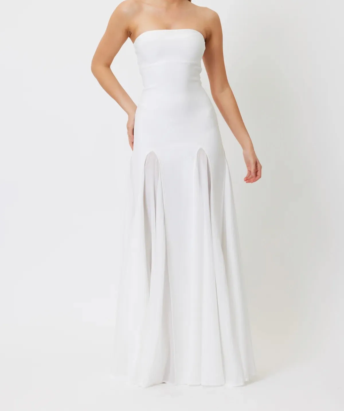 Della Strapless Mermaid Maxi Dresses