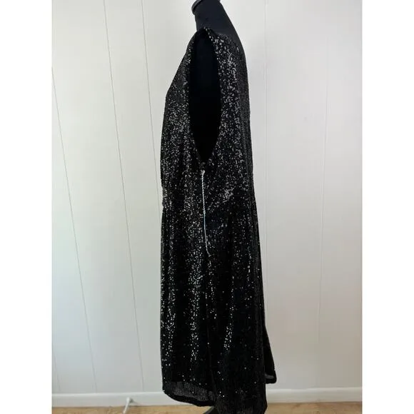 Draper James RSVP Black Sequin Dress, Size 26W