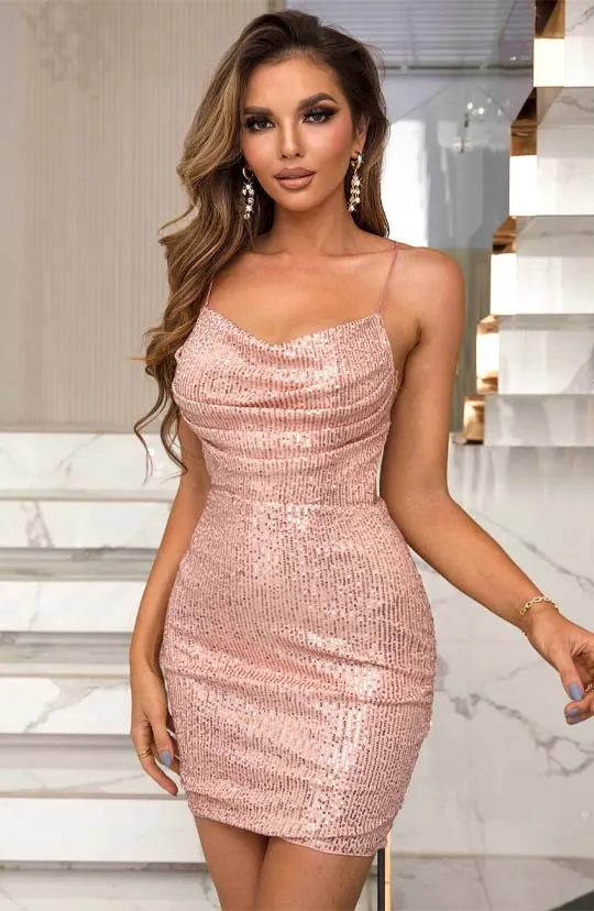 Dream Of Me Sequin Mini Dress