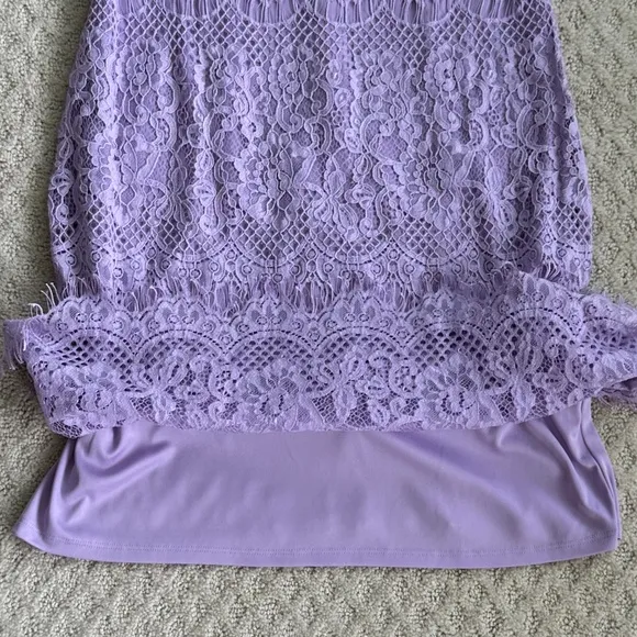 Eliza J Lilac Lace Sheath Dress Size 6