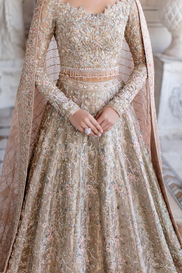 Embellished Silver Lehenga Choli Pakistani Wedding Dresses