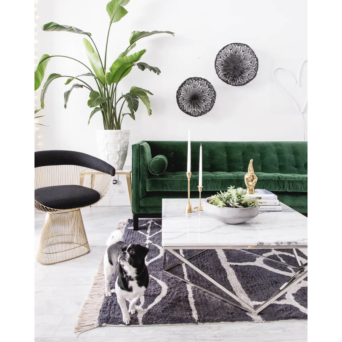 Emerald Velvet Sofa