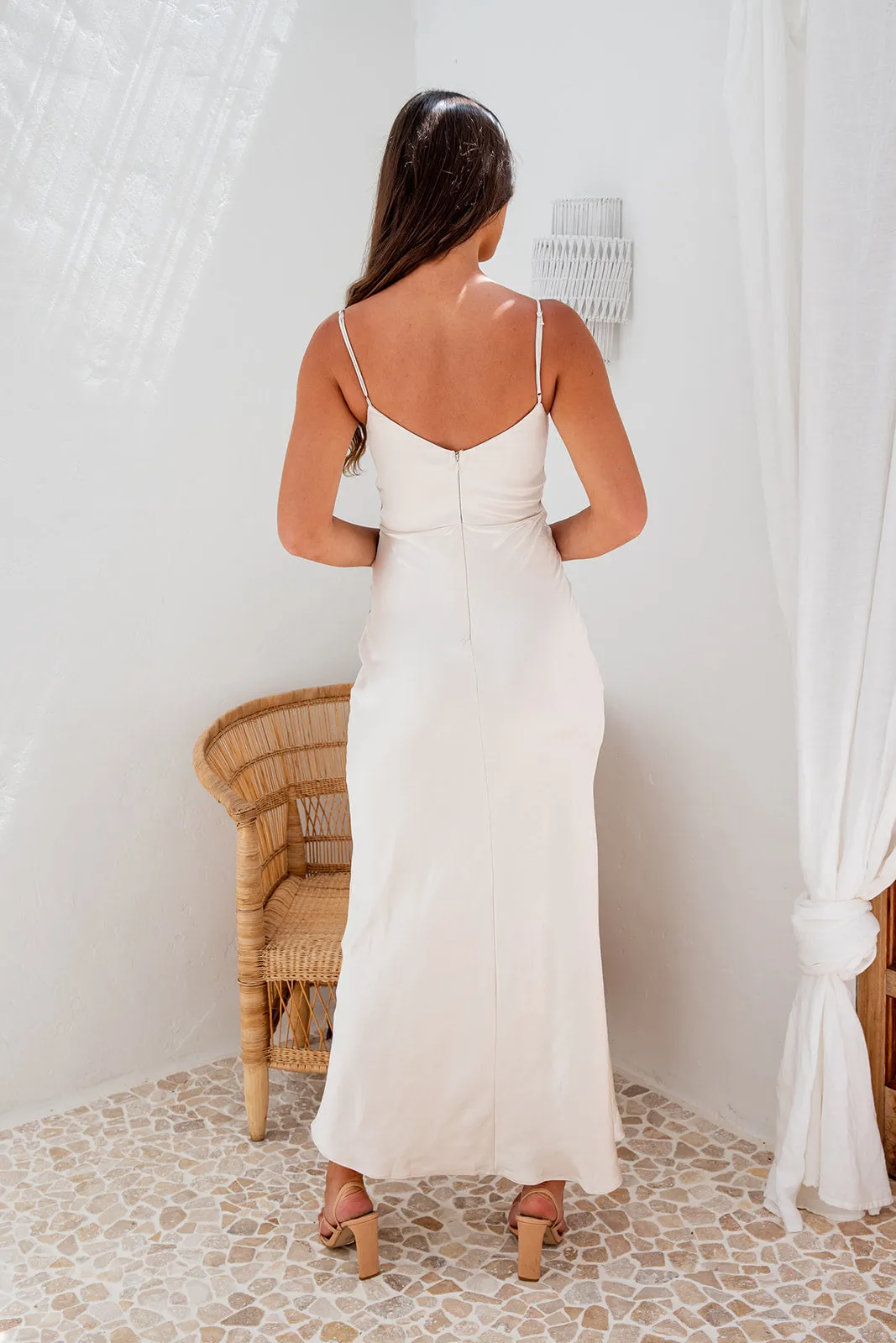 Envy Lace Peek Gown - Champagne