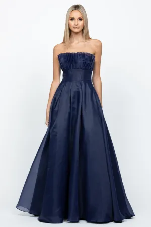 Evelyn Gown in Navy by Bariano - RENTAL