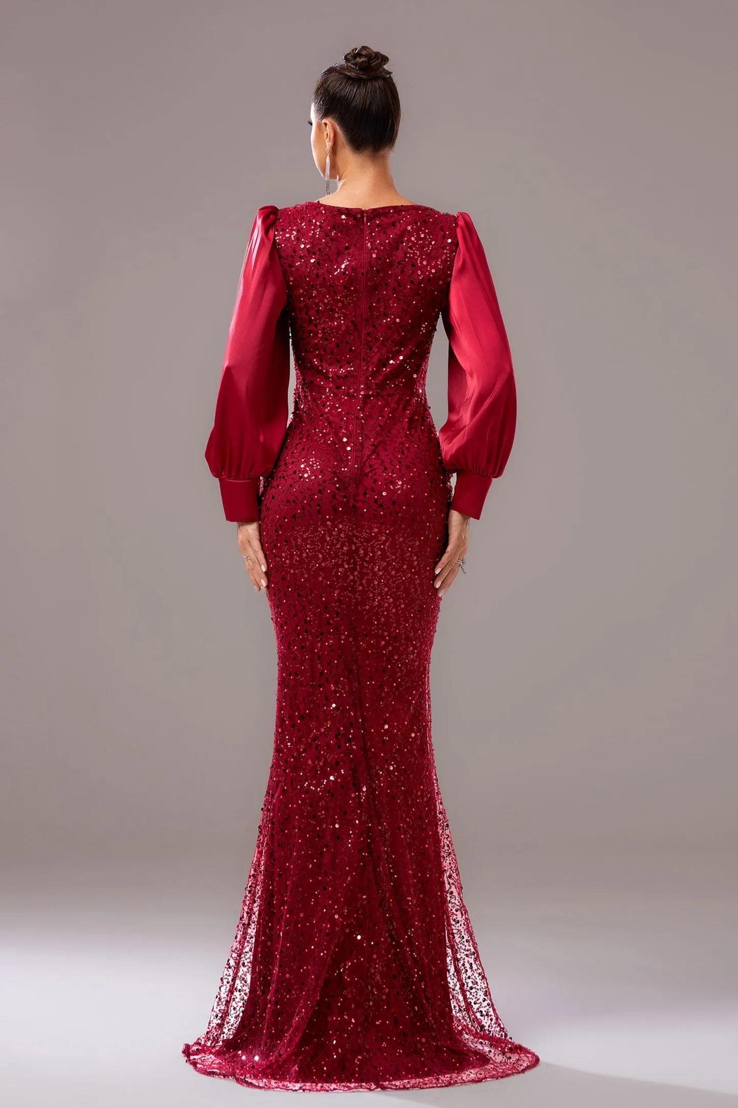 Formal Party Bodycon Beaded Sequin Bridesmaid Gown