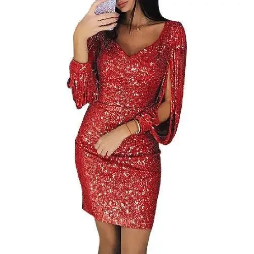 Galena - Luxe Shine Woman's Sequin Dress